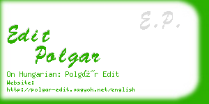 edit polgar business card